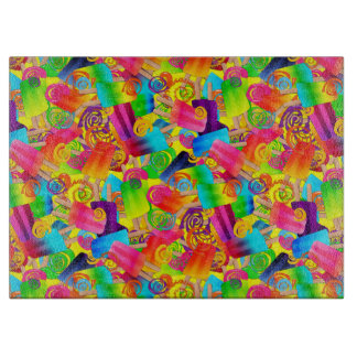 CKC Popsicle Swirls-Yellow-15x11 snijvlak Snijplank