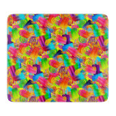 CKC Popsicle Swirls-Yellow-6x7 Cutting Board Snijplank (Voorkant)