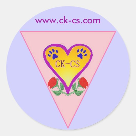 ckcs logo design autocollant rond KMF (Devant)