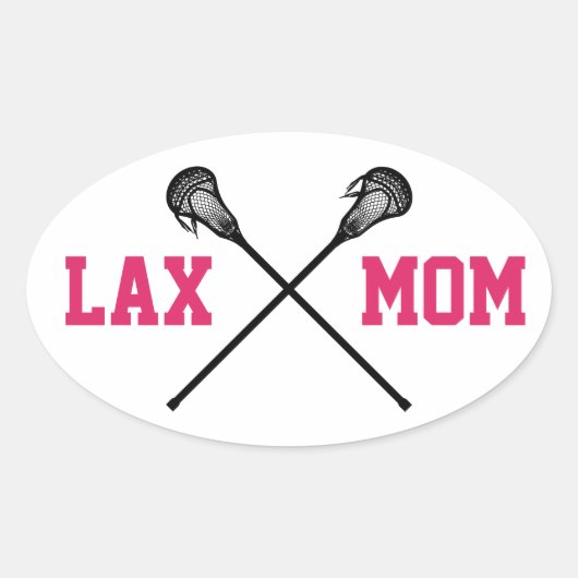 CKL "Lax Mom" Ovale Sticker (Voorkant)