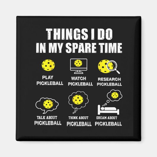 Ckleball Things I Do In My Spare Time, Funny Ckleb Magneet (Voorkant)