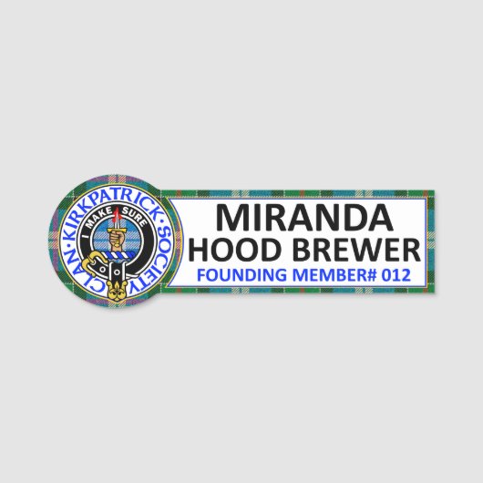 CKS NAAMBADGE voor Miranda Naamplaatje (Voorkant)