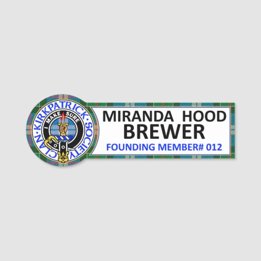 CKS NAME BADGE 012 Miranda Hood Brewer (Devant)