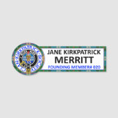 CKS NAME BADGE #020 Jane Kirkpatrick Merritt (Voorkant)