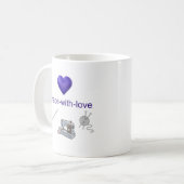 CKSD fait avec amour et logo Mug (Devant gauche)
