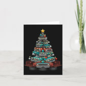 Ckup Truck Christmas Tree Funny Clic Car Graphic M Kaart (Voorkant)