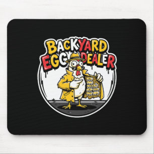 Ckyard Eier Dealer Grappig Kip Design Muismat