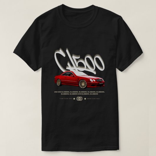 CL500 | T-shirt noir (Design devant)