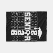 Cl Of 2026 Senior 2026 Soccer Seniors Graduation Fleece Deken (Voorkant (Horizontaal))