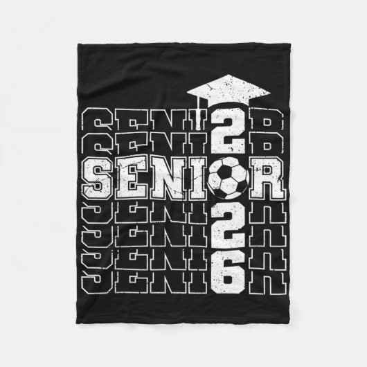 Cl Of 2026 Senior 2026 Soccer Seniors Graduation Fleece Deken (Voorkant)