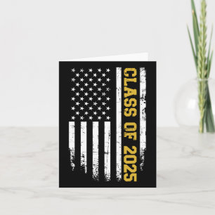 CL van 2025 Afstuderen Amerikaanse vlag Kaart