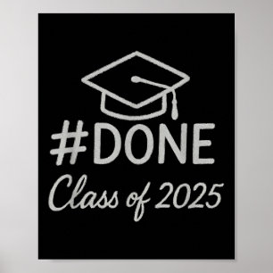 Cl van 2025 Afstuderen hashtag gedaan Afstuderen _ Poster