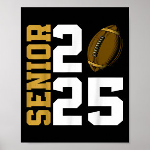 CL van 2025 Afstuderen Senior Football Player Boys Poster