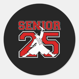 CL van 2025 Senior 2025 Afstuderen 2025 Sketll Sch Ronde Sticker