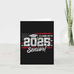 Cl van 2025 Senior Afstuderen - Amerikaanse vlag S Kaart