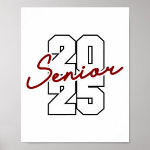 Cl van 2025 Senioren High School College Afstudere Poster