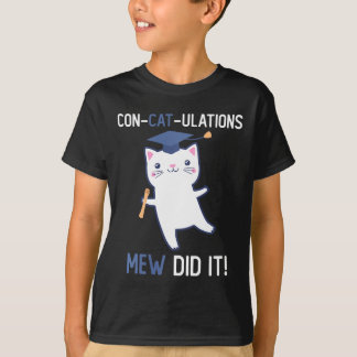 Cl Van 2026 Afgestudeerde Mew Heeft Het Gedaan Kat T-shirt
