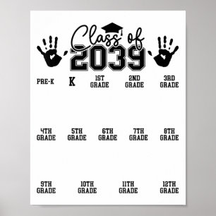 CL van 20 groeien met ME Pre-K 12e Graad 20 Gradua Poster