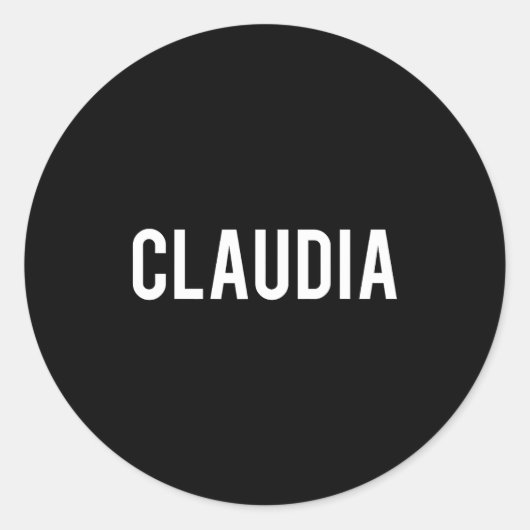 Cla - Cool New Funny Name Fan Gift Tee  Ronde Sticker (Voorkant)