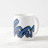 Claa Prénom Blue Tasse Café (Devant droit)