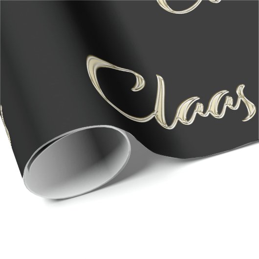 Claa Prénom Nom du papier cadeau (Coin rond)