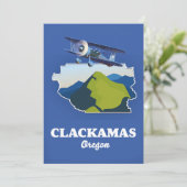Clackamas Oregon USA carte Toile Imprimer (Debout devant)