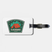 Clackamas Wilderness Oregon Camping Bagagelabel (Achterkant horizontaal)