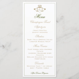 Claddagh bruiloft receptie menu