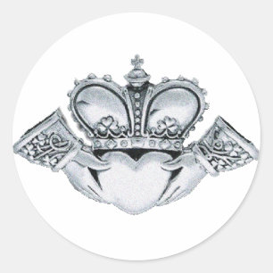 Claddagh bruiloft uitnodigingen envelop afdichting ronde sticker