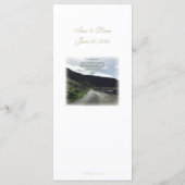 Claddagh Bruiloftsreceptie Menu (Achterkant)