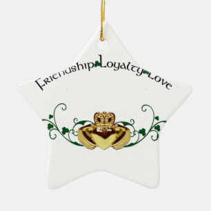 Claddagh/Claddaugh Keramisch Ornament