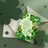 Claddagh Clover QR Code Faire-part de mariage