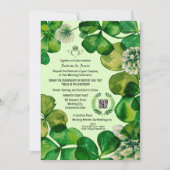 Claddagh Clover QR Code Weddenschap Kaart (Voorkant)