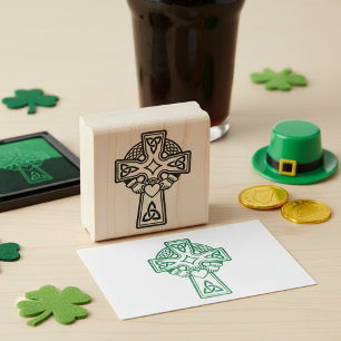 Claddagh Cross Wood Art Stempel