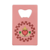 Claddagh et Red Knotwork sur rose (Dos)