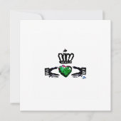 "Claddagh - Green" 2022 - Hartelijk dank voor uw k Bedankkaart (Voorkant)
