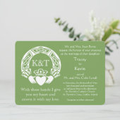 Claddagh-Initialen - Achtergrondkleur aanpassen Kaart (Staand voorkant)