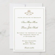 Claddagh Irish Faire-part de mariage