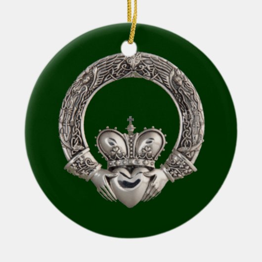 Claddagh Keramisch Ornament (Voorkant)