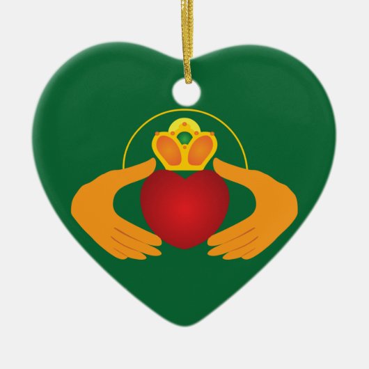 Claddagh Keramisch Ornament (Voorkant)