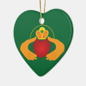 Claddagh Keramisch Ornament (Links)
