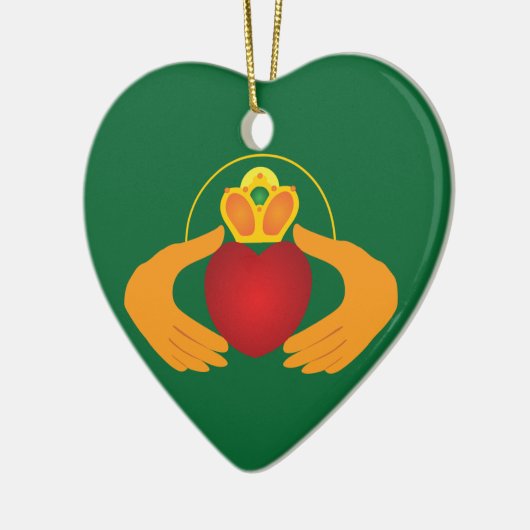 Claddagh Keramisch Ornament (Links)