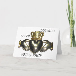 Claddagh met binnengezegde feestdagen kaart