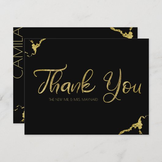 Claddagh Monogram Dank u kaarten (Voorkant / Achterkant)