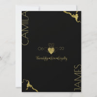 Claddagh Monogram Uitnodigingen