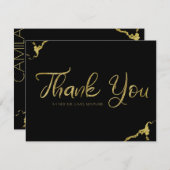 Claddagh Monogramme Merci Cartes (Devant / Derrière)