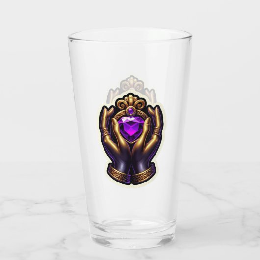 Claddagh Pint Glass Glas (Achterkant)