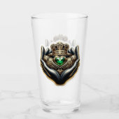 Claddagh Pint Glass Glas (Voorkant)