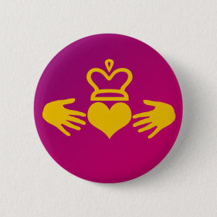 Claddagh Ronde Button 5,7 Cm