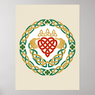 Claddagh-rondel Poster